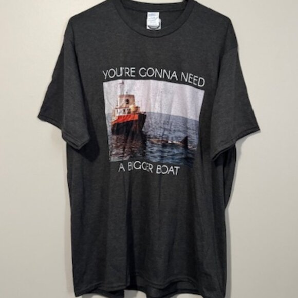 USED Men's Port and Company Short Sleeve T Shirt Color Dark Grey Size 2XL - Picture 1 of 1